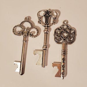 Silver tone colored Decorative bottle openers